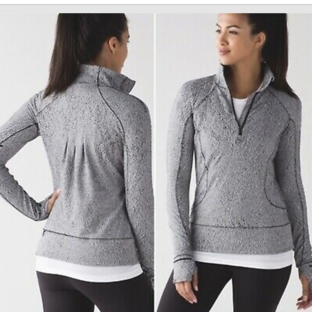 LULULEMON Rush Hour 1/2 Zip Luon jacquard